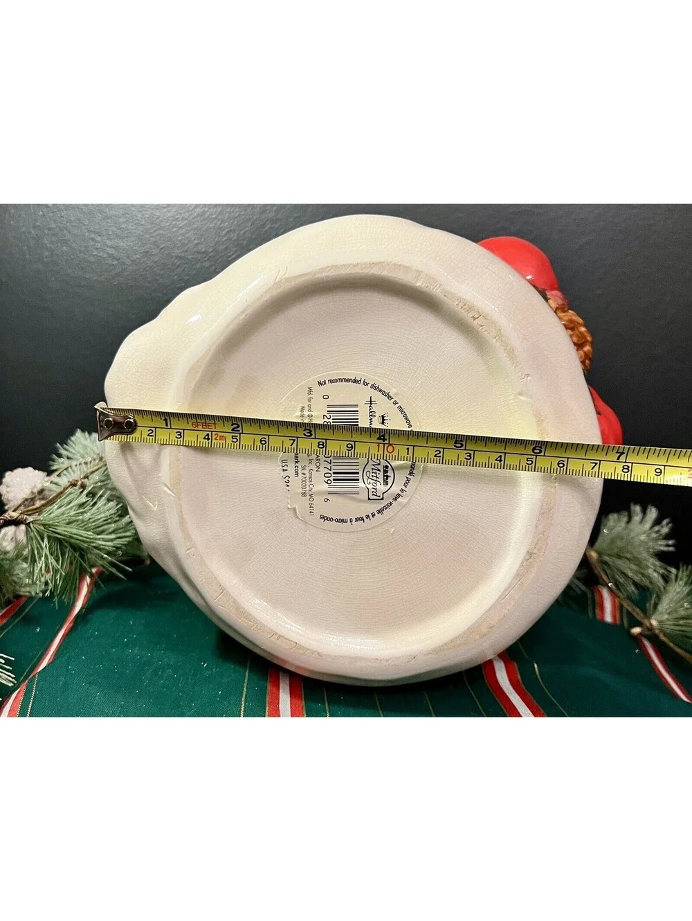Vintage Hallmark 13” Christmas Snowman Mitford Cookie Jar Jan Karon ceramic